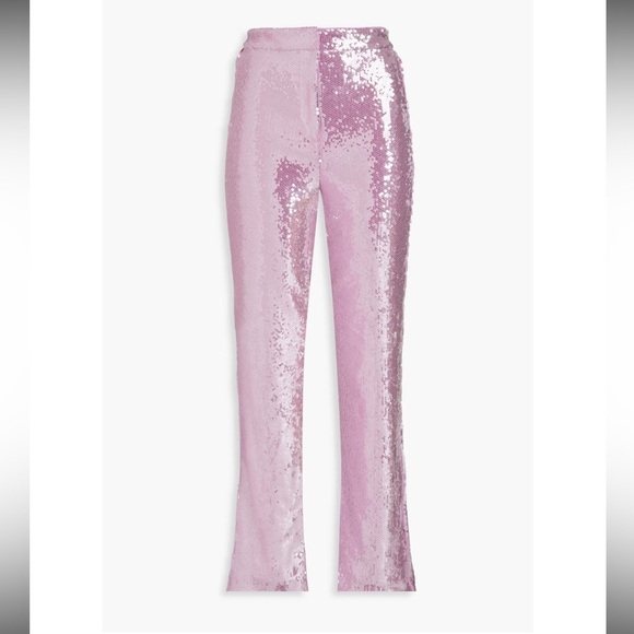 ✨ ROTATE Birger Christensen Lavender Sequin Halter Top & Pants Set | NWT ✨ - Picture 10 of 11
